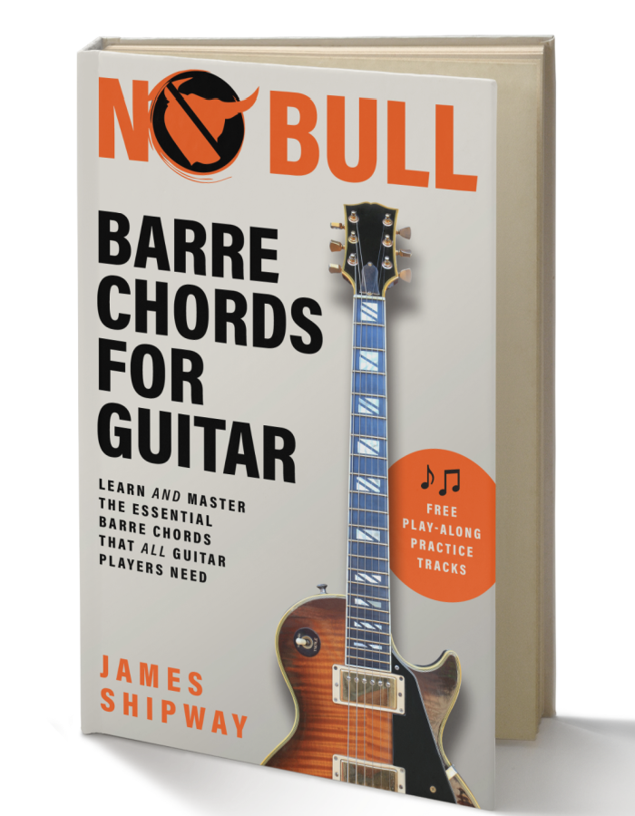 uitar chords, chord shapes, barre chords for guitar, no bull barre chords, learn guitar chords